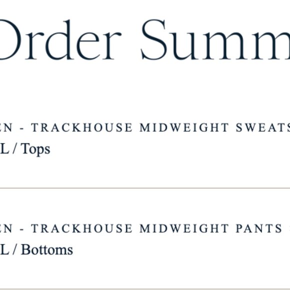 NWOT Tracksmith SET Trackhouse Midweight Sweatshirt and Pants in Latte (Large) - Picture 4 of 4